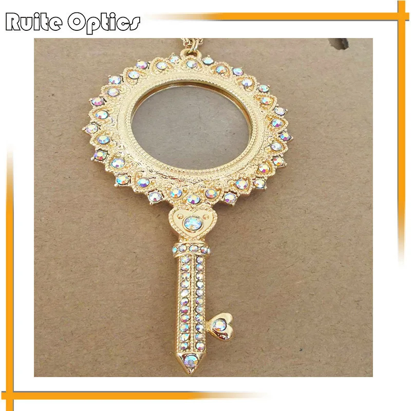 

1PC Portable Fashion Necklace Reading 3X Magnifier Pendant Necklace Decorative Magnifying Glass