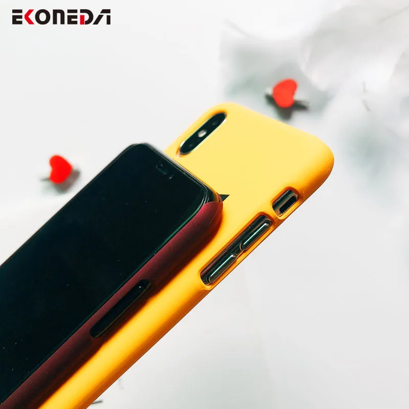 EKONEDA Matte Phone Case For iPhone 5 6 6S 7 7Plus 8 8Plus X XS Max Cute Words Patterned Plastic Cover Coque For iPhone 7 Case