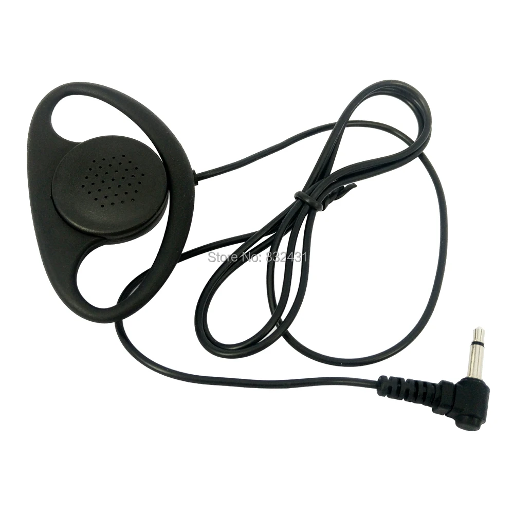 10 Pieces 3.5mm D Shape Listen Only Headset 2