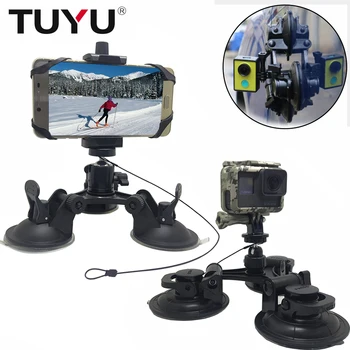 

TUYU Small & Large Size Suction Cup Mount Car windshield for GoPro Hero 6 5 4 HERO 5 Session SJCAM SJ4000 Yi 4K EKEN H9 Camera