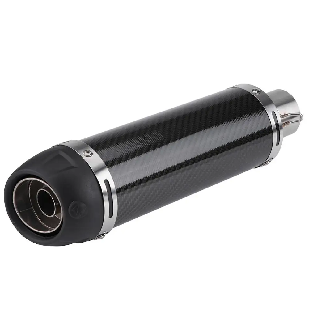Universal Fiber Exhaust Muffler Pipe fit for most motorcycles ATV and