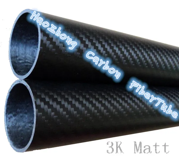 10~25mm OD 3K Carbon Fiber Tube Pipe Glossy Matte Surface Roll Wrapped 50cm Long 