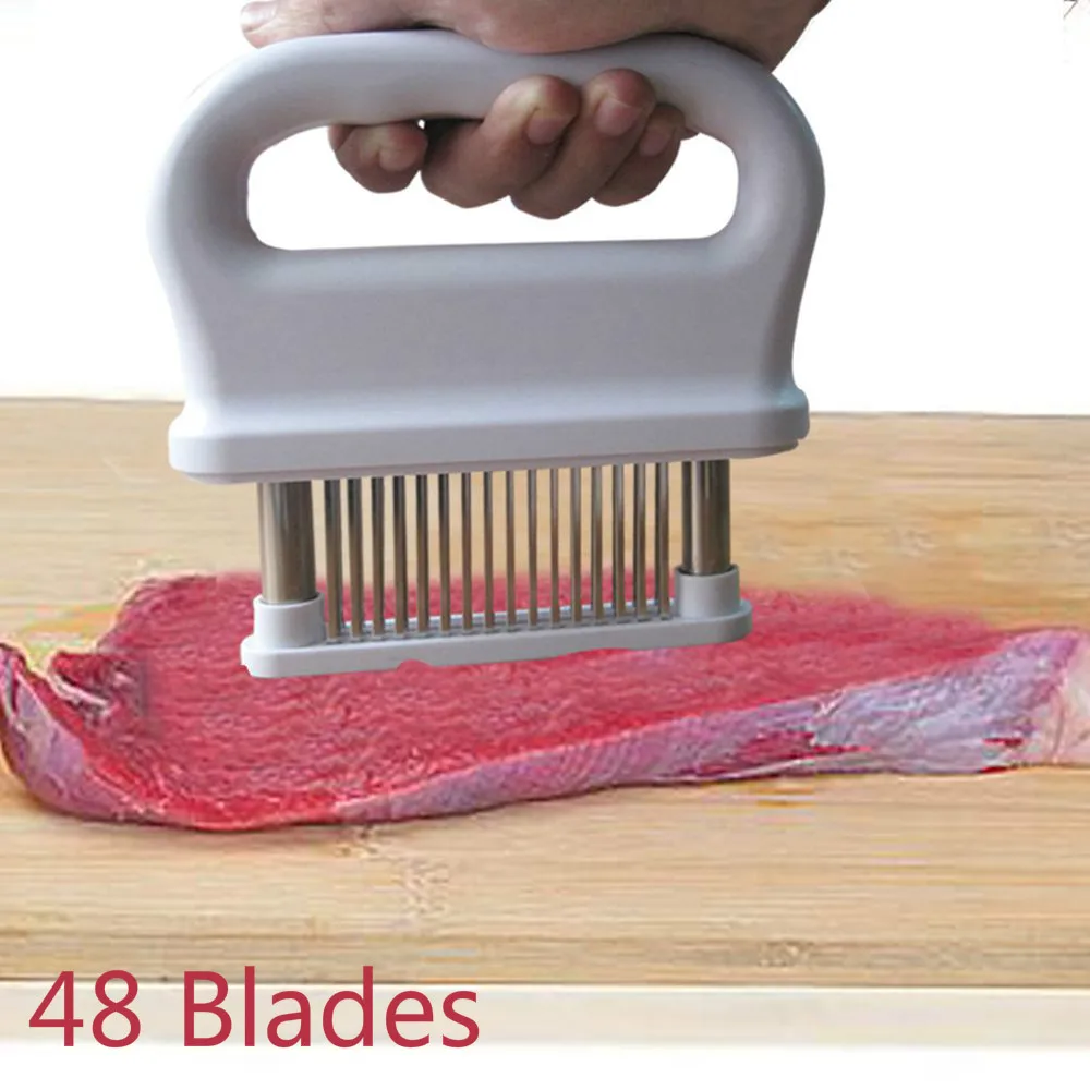 48 Blades Needle Meat Cooking Tools Tenderizer Stainless Steel Knife