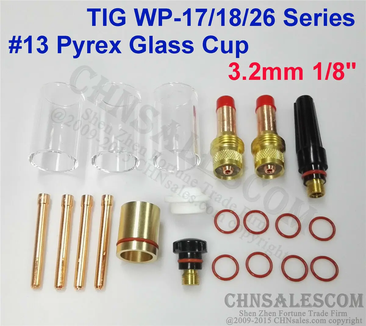 CHNsalescom 21 шт. TIG сварки 45V27 газа объектив#13 сукняные шорты комплект чашек для аргонодуговой сварки WP-17/18/26 1/8"