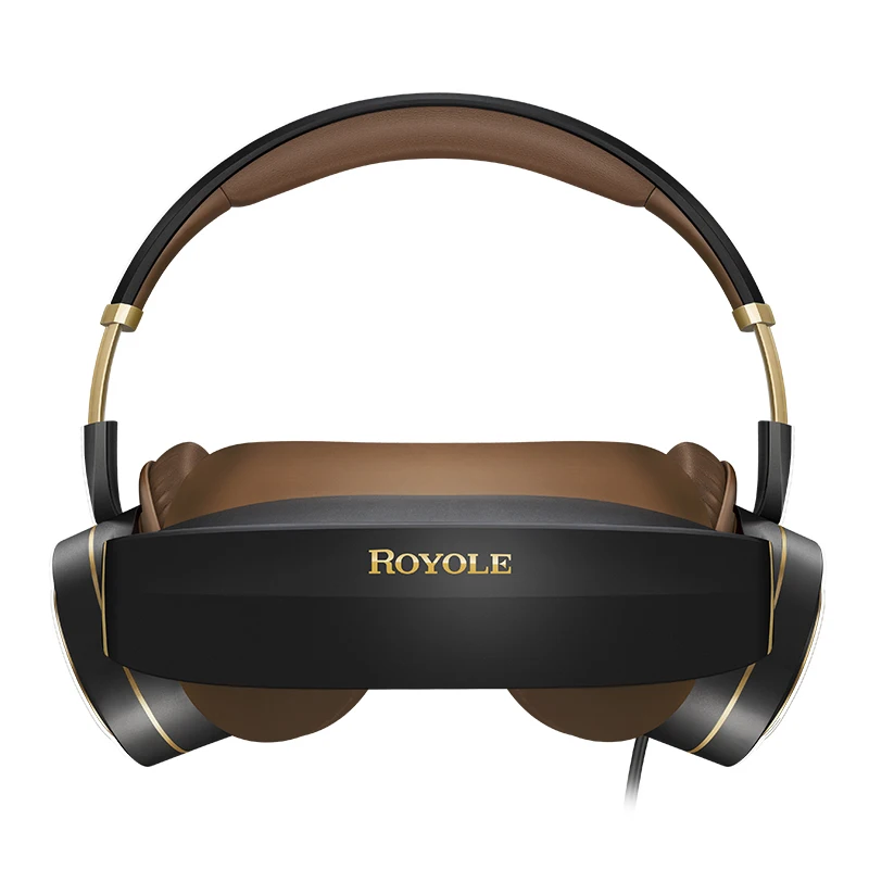 Royole 3D VR очки все в одном с HIFI наушниками 3D очки виртуальной реальности сенсорное управление HDMI мобильный кинотеатр для ПК - Цвет: Black