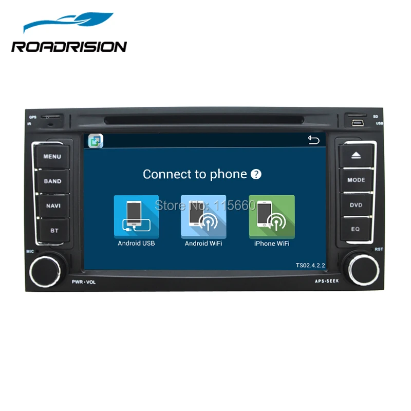 RoadRision Android 6,0 2din автомобильный DVD gps навигатор для VW Touareg T5 Multivan Авторадио Стерео indash головное устройство с canbus wifi