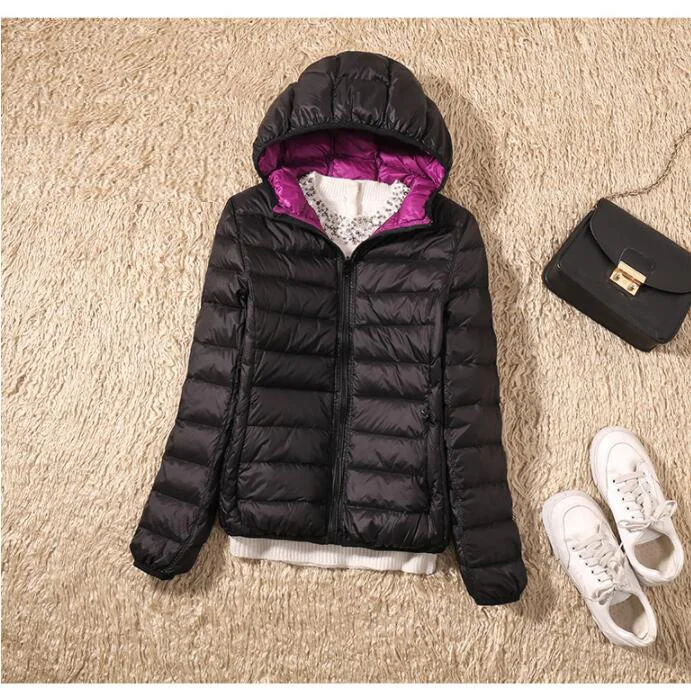 SEDUTMO зимнее пальто размера плюс 3XL с утиным пухом, женский ультра-светильник, куртки с капюшоном, двухстороннее пальто, весенняя куртка-пуховик ED602
