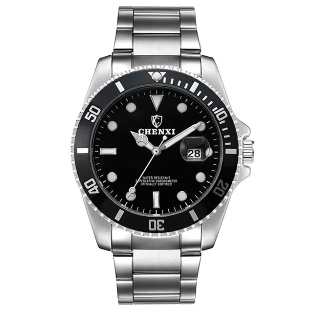 Элитный бренд Для мужчин Rolexable водонепроницаемые часы Нержавеющая сталь ремешок