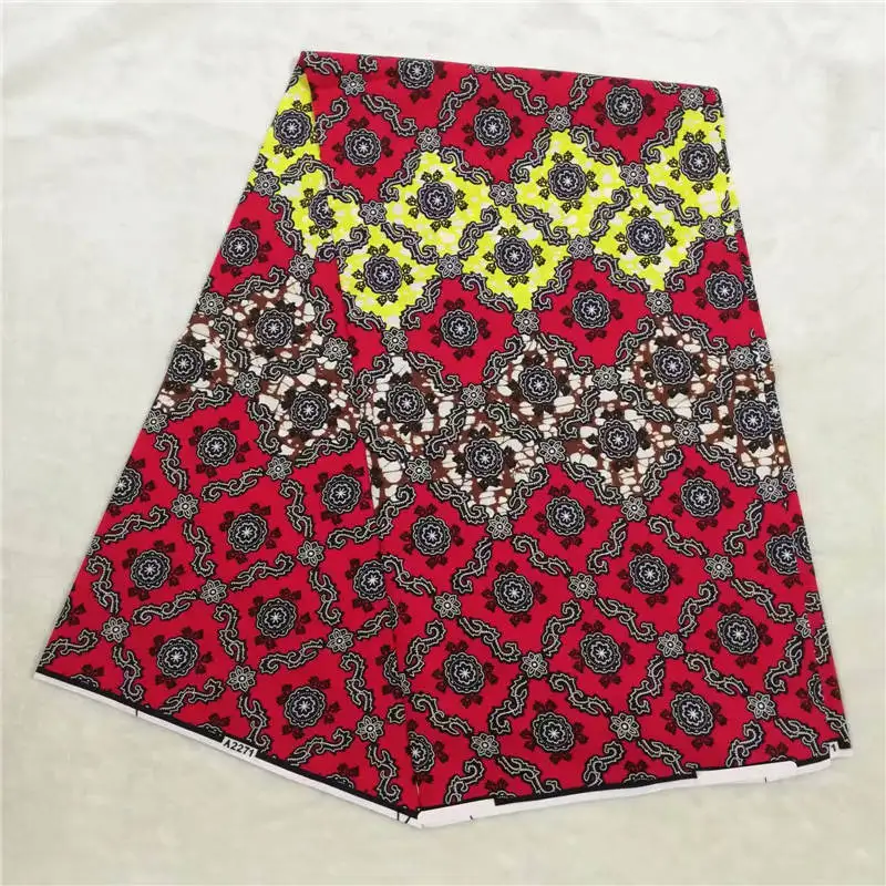 

African Wax Print Fabric 100% Cotton Ankara Fabric Holland Printed Wax Fabric FREE SHIPPING ! P51950