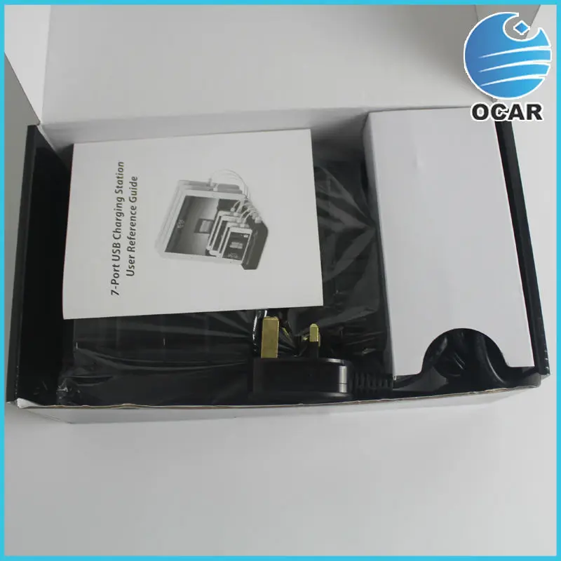 UK 7 ports USB Charger Black 02