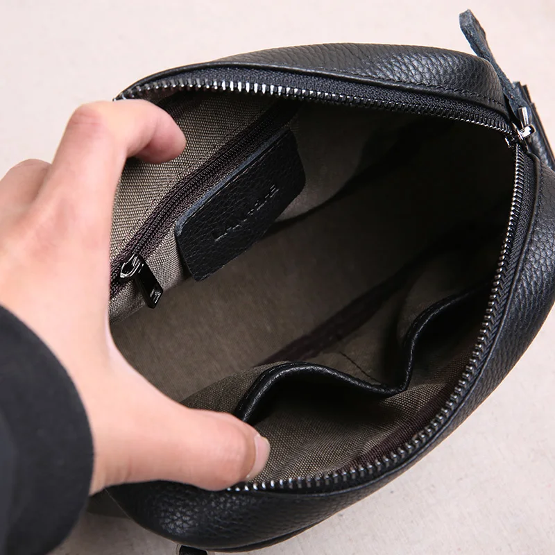 AETOO Mini leather men's bag, head leather men's small bag, casual youth shoulder bag, sloping bag tide