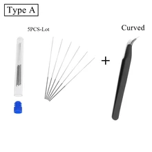3D Printer nozzle cleaner Stainless Steel Nozzle Cleaning Needle Kits Nozzel Drill 0.4mm 3D printer Tool Parts Reprap Ultimaker