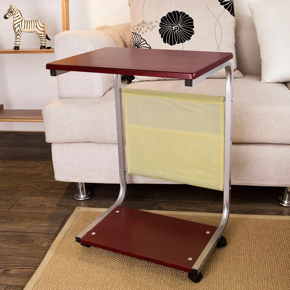 SoBuy Bed Sofa Side Table Tea Coffee end Table Health Care Laptop standing home office Furniture FBT21-BR