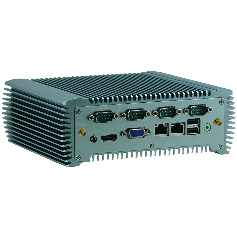 Fanless Embedded Industrial Computer with 6 COM 2 LAN 82583V Partaker Q10 (7)
