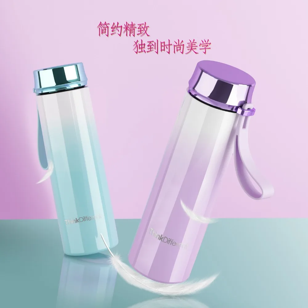

Free Custom Christmas Gift Bamboo Slip Vacuum Flasks Lightweight Stainless Steel Thermos Cup 270ml Outdoor Drinking Water Bottle