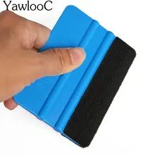 1PCS Car Vinyl Film wrapping tools Blue Scraper squeegee with felt edge size 10cm*7cm Car Styling Stickers Accessories