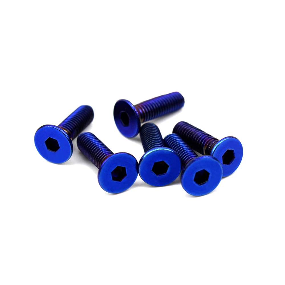 

Burnt Titanium Blue Steering Wheel Bolts Aluminum Racing Car Screw Bolts