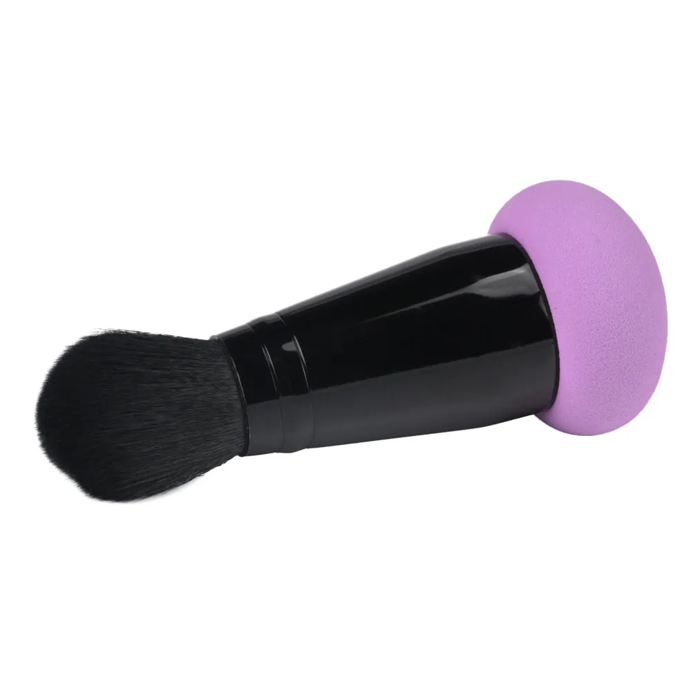 Purple Один Puff кисти для макияжа косметический спонж кисть с двойной класса Puff кисть аппликатор Косметическая инструмент миниатюрные кисти для макияжа - Handle Color: Purple