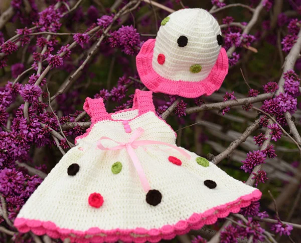 handmade crochet baby dresses