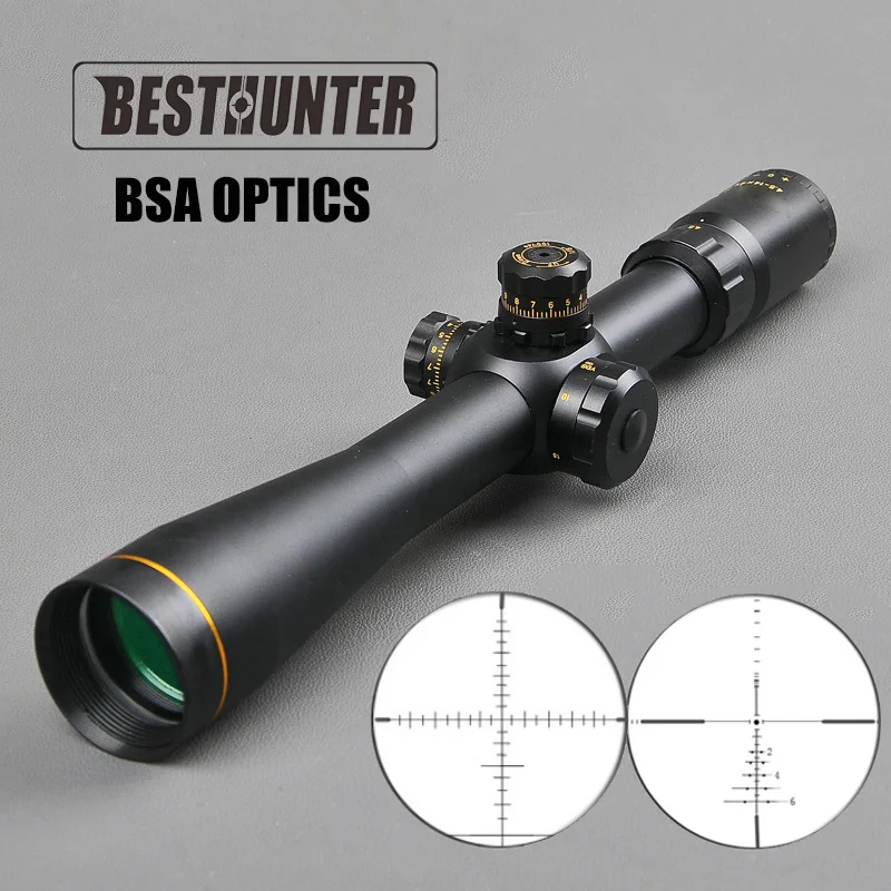 

BSA OPTICS 4.5-14X44 FFP Sight Tactical Riflescope Side Parallax Adjustment Hunting Rifle Scope Sniper Hunting