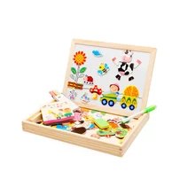 Развивающие деревянные игрушки Chanycore для обучения детей, пазл, доска с изображением животных на ферме, доска, подходящая для обучения, подарки 4044