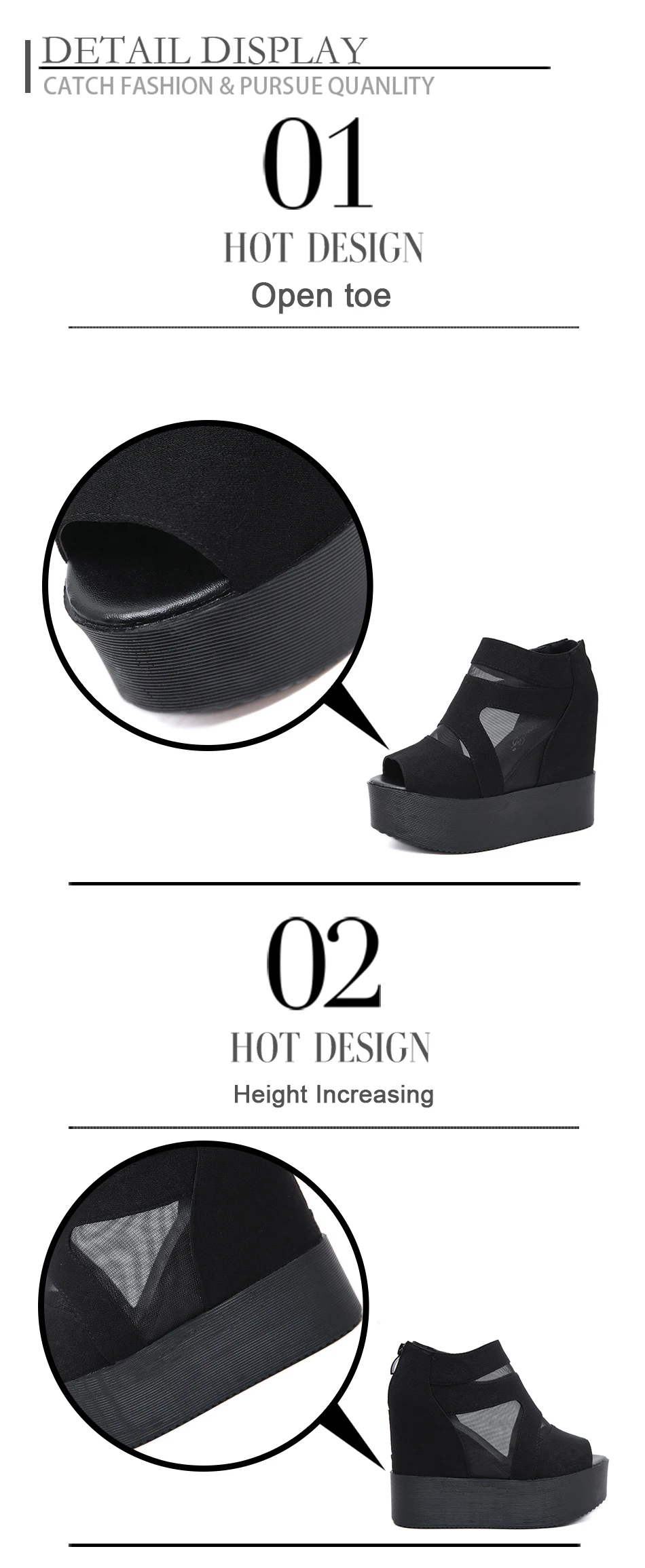 black casual sandals 