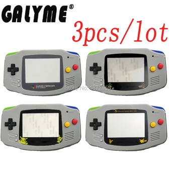 

3PCS/LOT Hot Replacement For Limited Edition Grey Housing Shell Screen Lens Cover For GameBoyAdvance Game Console Boy Advance