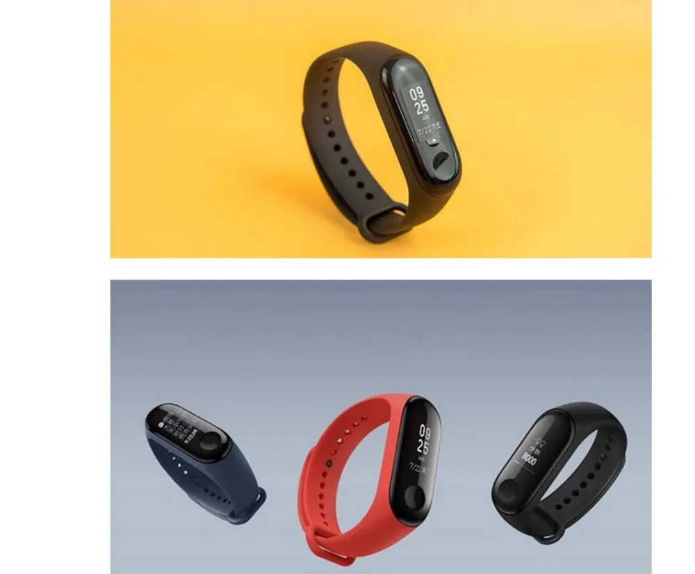 2018 MiBand 3 Силиконовый ремешок для браслета сменный цветной оригинального Xiaomi Mi band