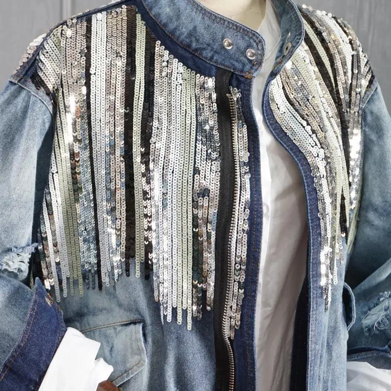 jean jacket with bling