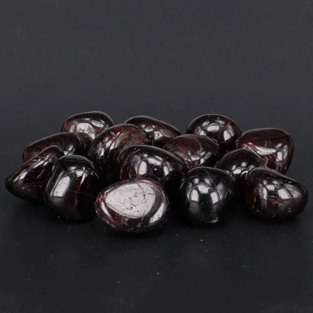 Bulk Tumbled Garnet Stone Natural Polished Gemstone Supplies for Wicca, Reiki,  Crystal Healing