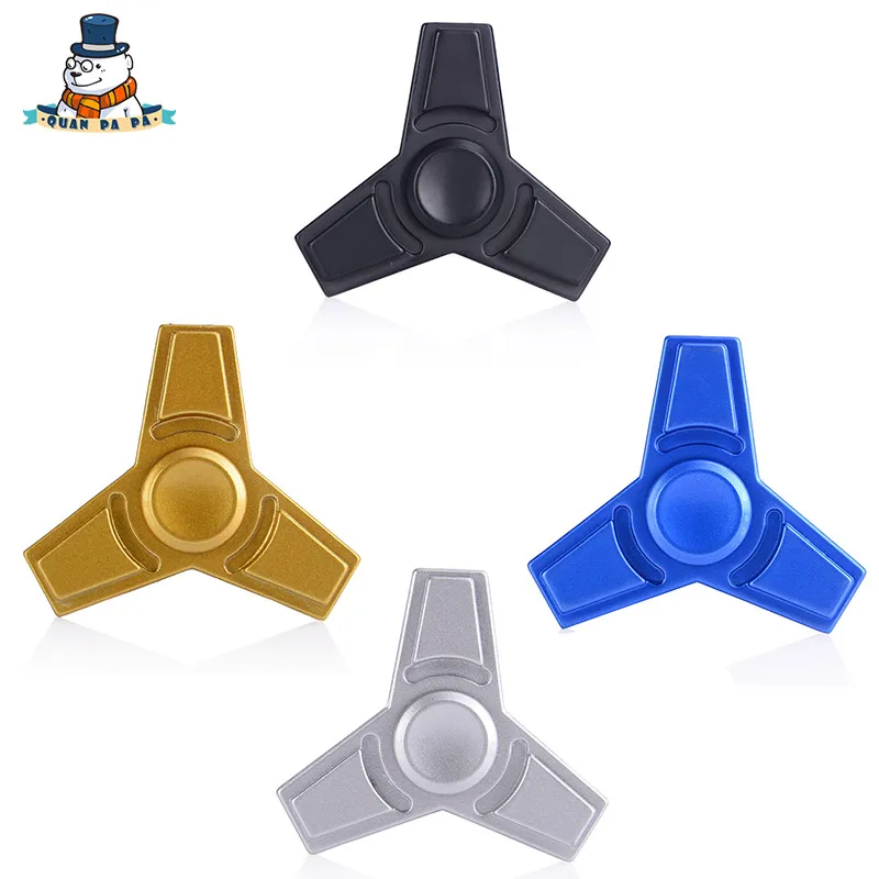 

[QuanPaPa]  Fidget Spinner Metal 4 colors Stress Wheel hand spinner Plastic EDC Hand For Autism/ADHD Toys Gift