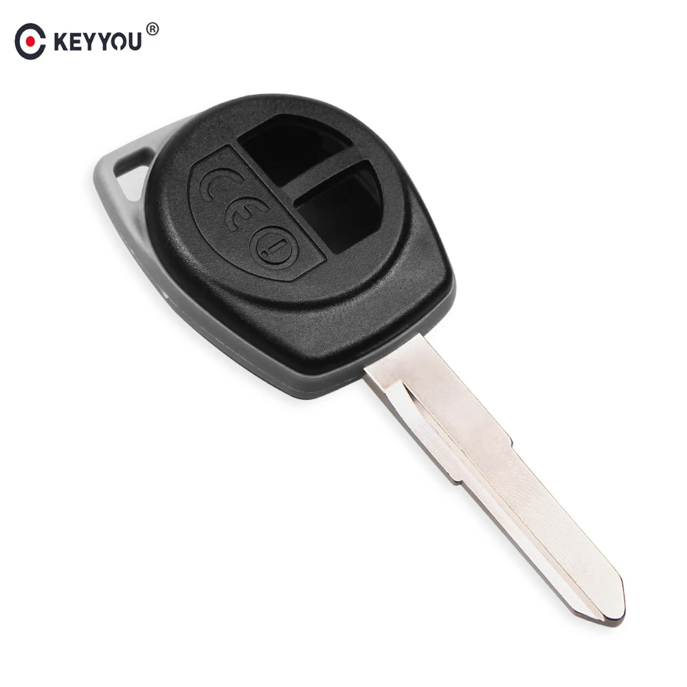 KEYYOU 2 кнопки чехол для дистанционного ключа от машины оболочки для Suzuki быстрая замена Fob оболочки