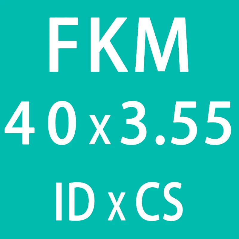 5 шт. фторкаучук кольцо зеленый/FKM/уплотнительные прокладки уплотнения CS 3,55 мм ID34.5/35,5/36,5/37,5/38,7/40/41,2 мм колцеобразное уплотнение масла прокладка уплотнительная шайба - Цвет: ID40mm