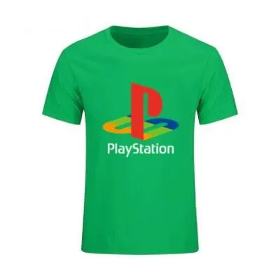 Мужская футболка Playstation Классическая Оригинальная с потертостями и логотипом