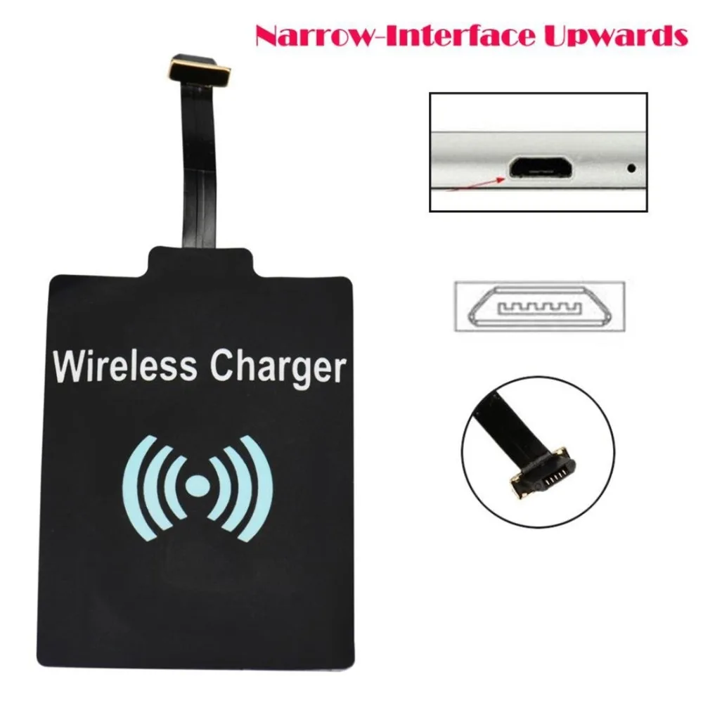 

Universal Android QI Wireless Charger Receiver Micro USB Wireless Charger Receiving For Micro USB Type-C Phone