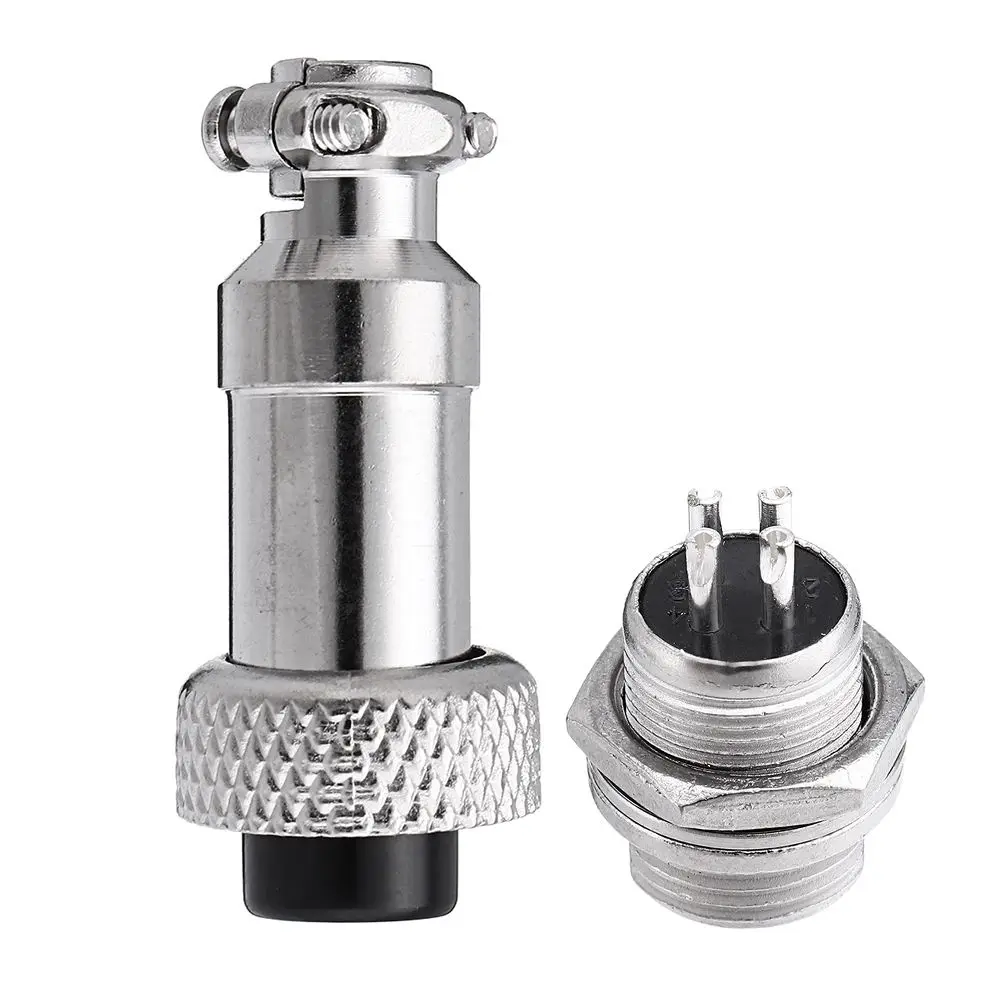 

20pcs GX12 4Pin 12mm Male & Female Circular Aviation Socket Plug Wire Panel Connector