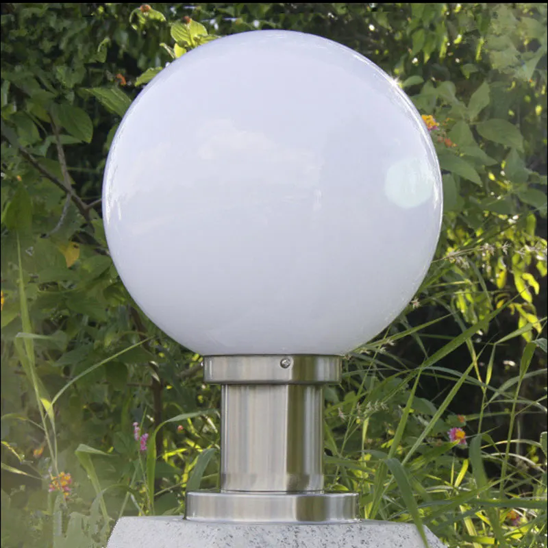 

Outdoor ball shape light garden fence boundary wall chapiter lamp villa park pillar lighting landscape decoration column lamps