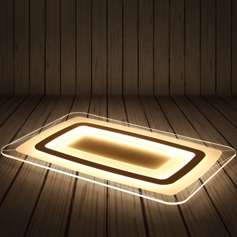 Rectangle Acrylic LED Ceiling Lights for living room bedroom Modern LED Lamparas de techo New White Ceiling Lamp Fixtures modern ceiling lights living room bedroom acrylic lamp design plafond led lighting fixtures lamparas de techo lamps room lights