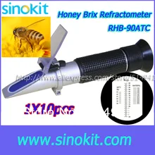 10 шт в партии оптовые БРИКС рефрактометр для мёда без калибровки масла RHB-90TATC