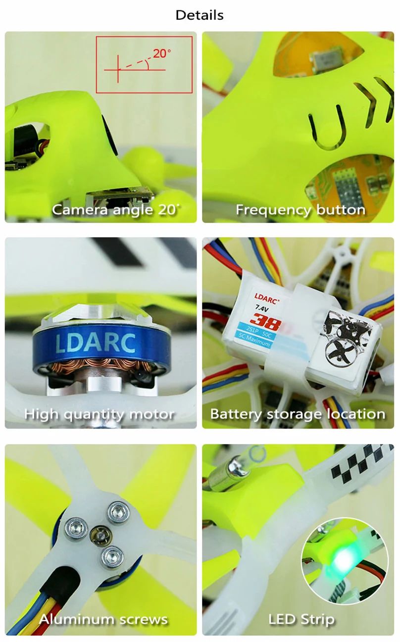 LDARC GT1103-10000KV бесщеточный двигатель 1,5 мм вал для крошечных GT8 87,6 мм крошечный GT8 75 мм FPV гоночный Дрон Квадрокоптер