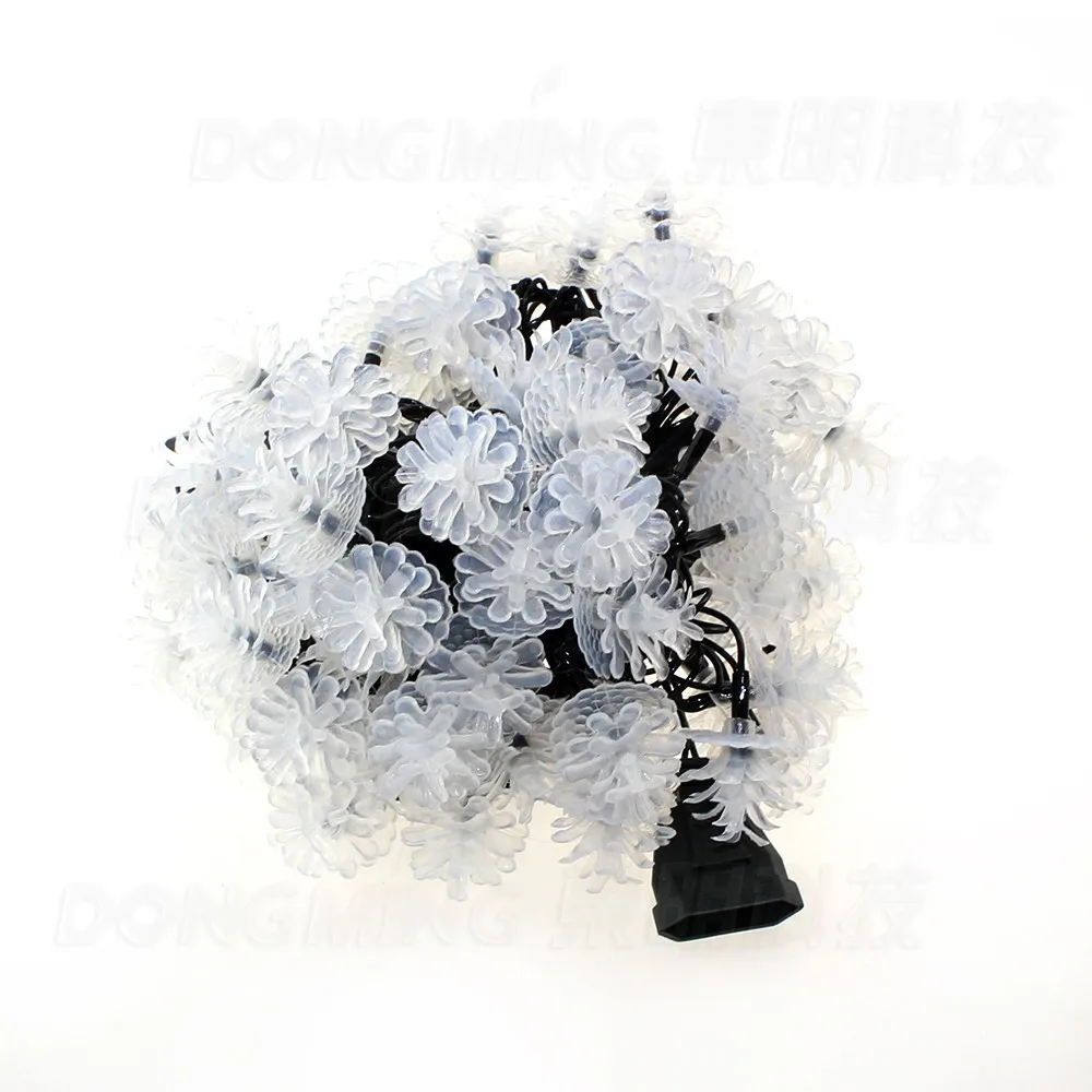 10 м 80 светодиодный s PineCone светодиодный строковый свет RGB для гирлянды Рождественский светодиодный Цветок легкая занавеска украшение ЕС/США штекер 110 В 220 В