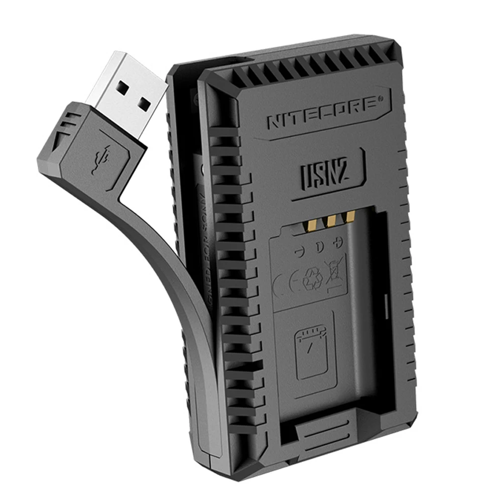NITECORE USN2 USB двойной слот для путешествий Камера Зарядное устройство для sony NP-BX1 батареи совместимы DSC-HX350 DSC-H400 DSC-HX400 DSC-HX90