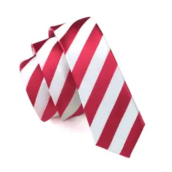 BL-042 Для мужчин галстук 6 см Ширина 100% шелк узкие узкий Красный Полосатый Классический жаккард галстук для свадьбы жених вечерние Бизнес