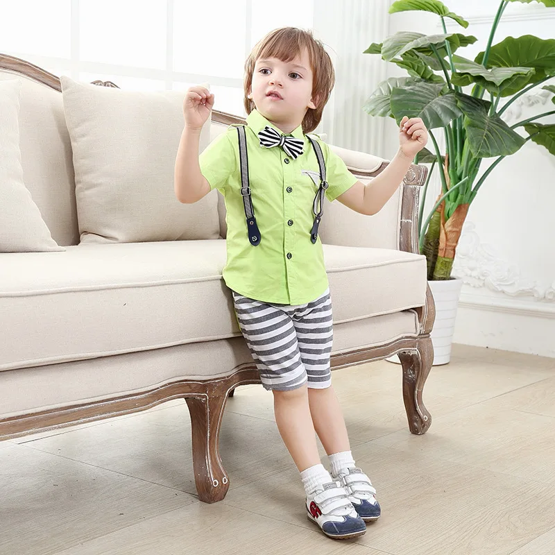 summer boys clothes 1 2 3 4 5 year things for baby boy suspender prom