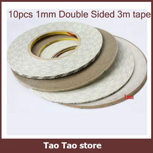 10pcs 1mm Double Sided 3m Adhesive Sticky Tape for Repair Ipad Touch