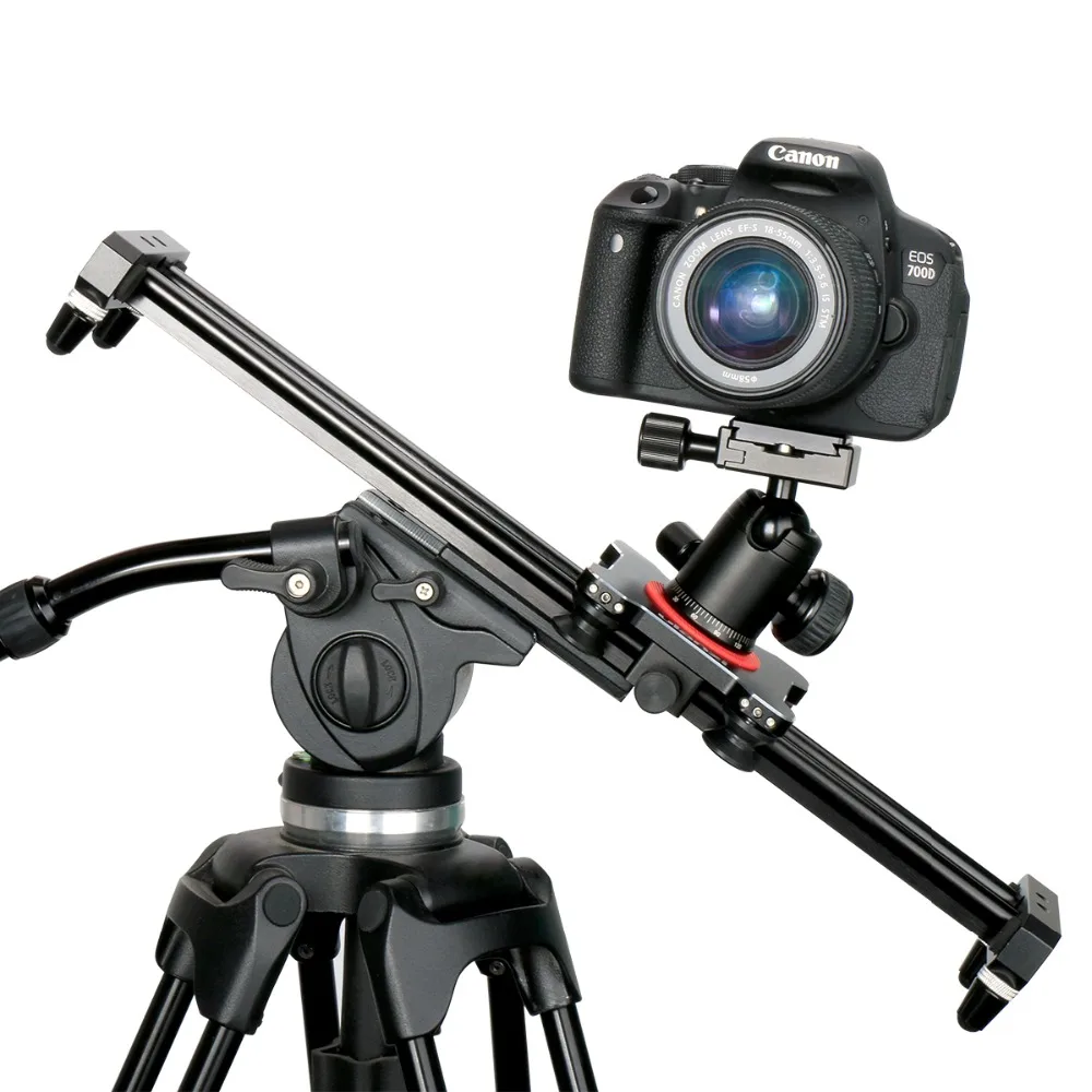 Ulanzi 40cm/50cm DSLR Camera Video Slider Track Dolly Rail Stabilizer System for Canon Pentax Sony Camcorder SLR Movie Film