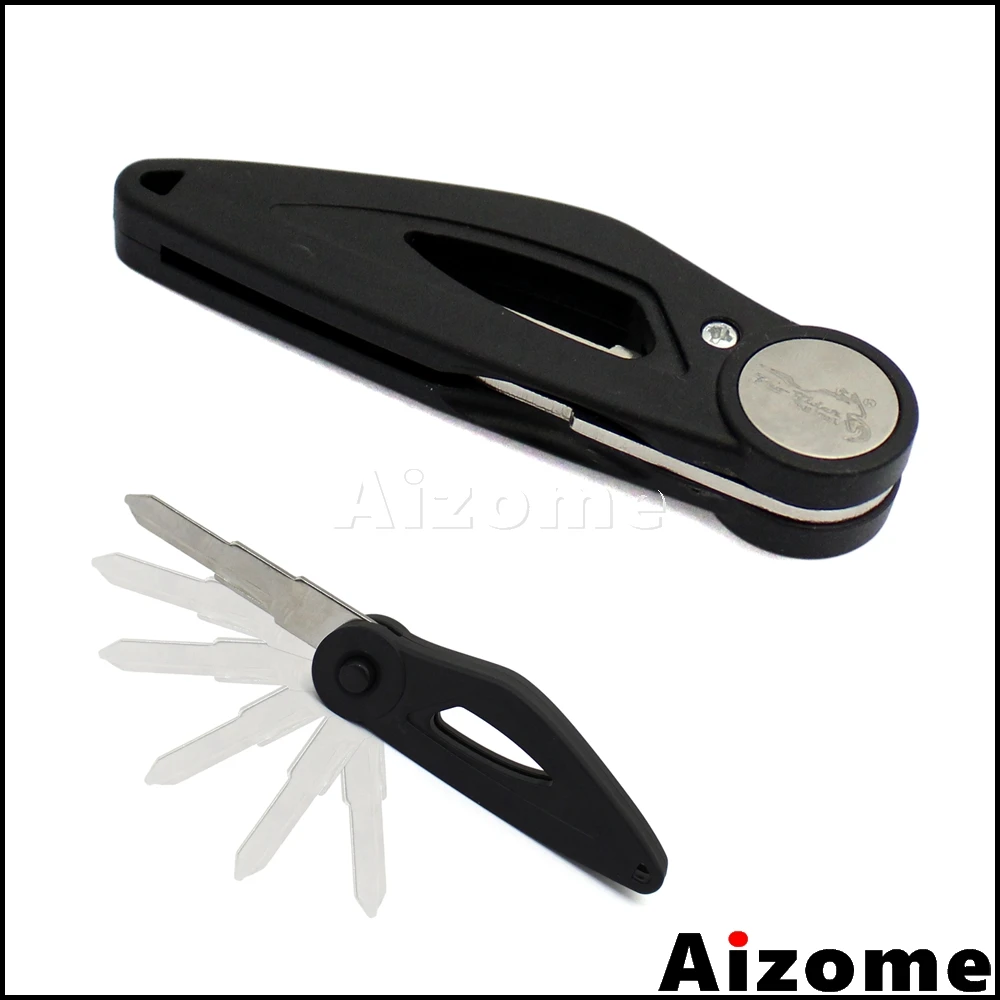 

1x Motorcycle Blank Key Folding Flip Key Left Motorbike Scooter Uncut Blade Blank Key Foldable Keys Left Slot