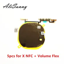 AliSunny 5 шт. беспроводной зарядный чип NFC катушка для iPhone X зарядное устройство Панель стикер WPC Pad с объемом гибкий кабель Запчасти