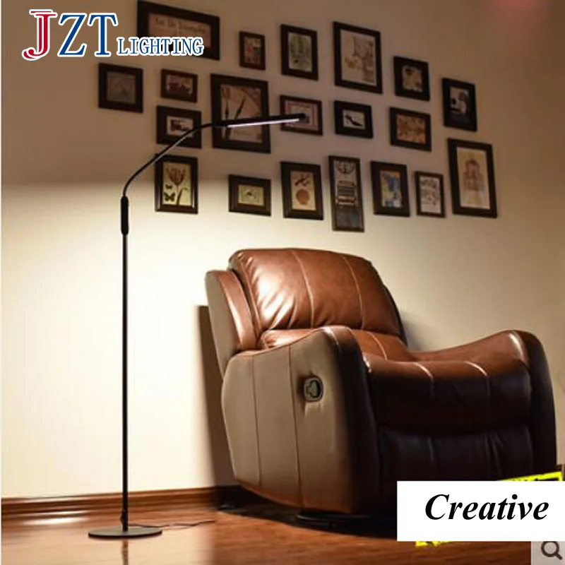 

Simple Blak Creative Floor Lamps For Study Work Reading Fashion Soft Modern Eye Protection For Bedroom Study Room Best Price
