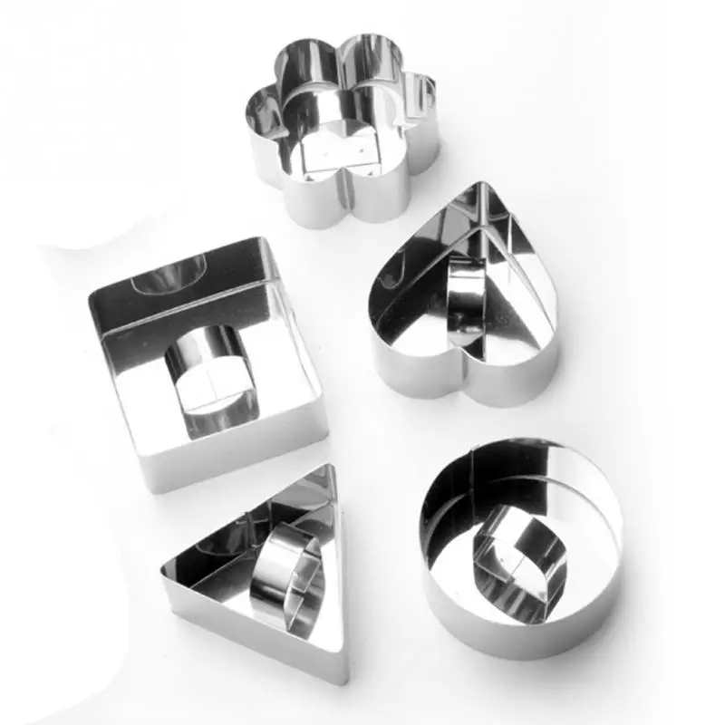 

Pastry Round Square Heart Forms For Cheese Pan Mousses Cake Mould Sectional Shape Baking Dish Dessert Ring Bakeware Mold